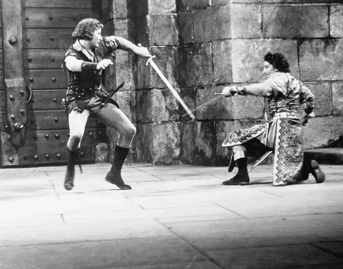 Framed Print : Dueling Scene from Robin Hood Framed Print : Dueling Scene from Robin Hood