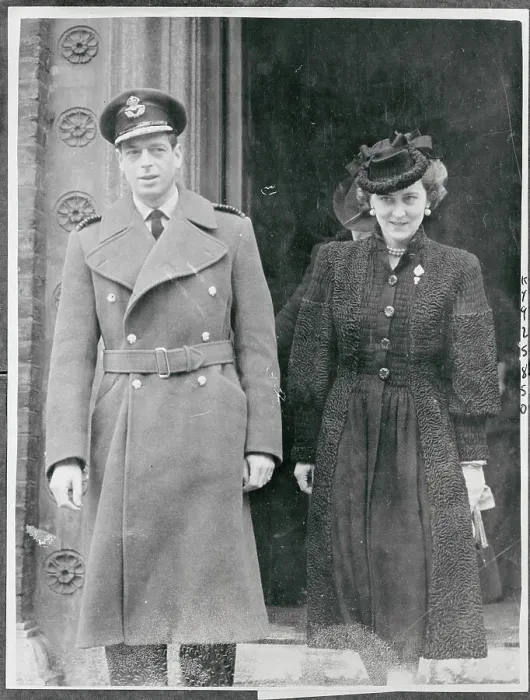 Framed Print : Duke and Duchess of Kent Posing Together at Memorial Framed Print : Duke and Duchess of Kent Posing Together at Memorial