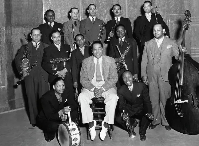Framed Print : Duke Ellington With His Band