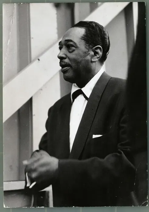 Framed Print : Duke Ellington with Clasped Hands