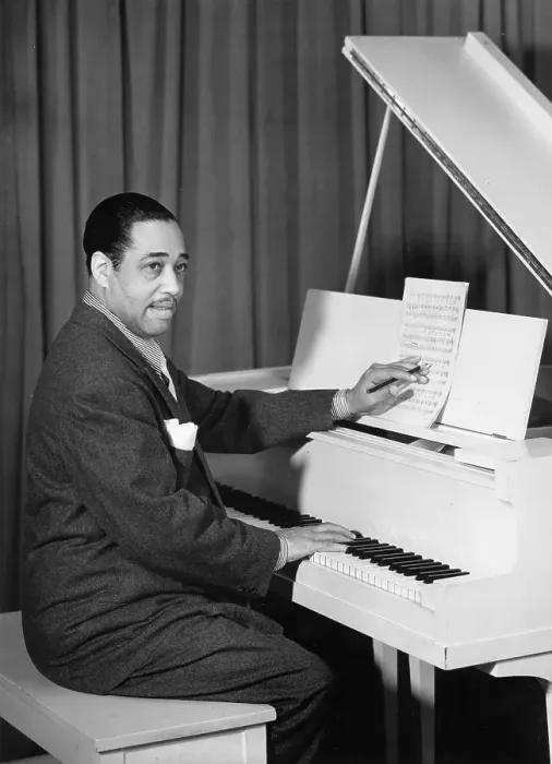 Framed Print : Duke Ellington Composing Framed Print : Duke Ellington Composing