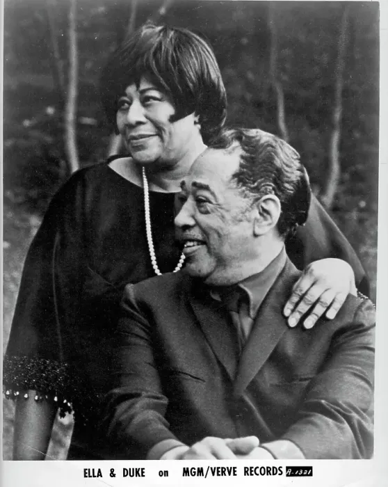 Framed Print : Duke Ellington & Ella Fitzgerald Portrait Framed Print : Duke Ellington & Ella Fitzgerald Portrait
