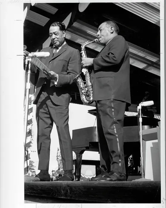 Framed Print : Duke Ellington & Johnny Hodges Performing Framed Print : Duke Ellington & Johnny Hodges Performing