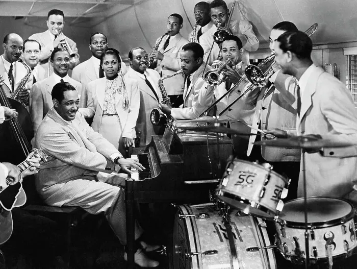 Framed Print : Duke Ellington and Orchestra in Reveille with Beverly Framed Print : Duke Ellington and Orchestra in Reveille with Beverly