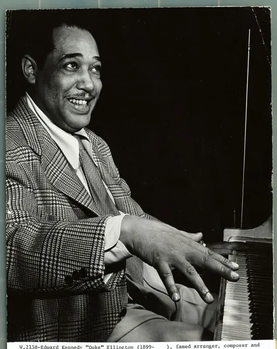Framed Print : Duke Ellington Playing Piano Framed Print : Duke Ellington Playing Piano