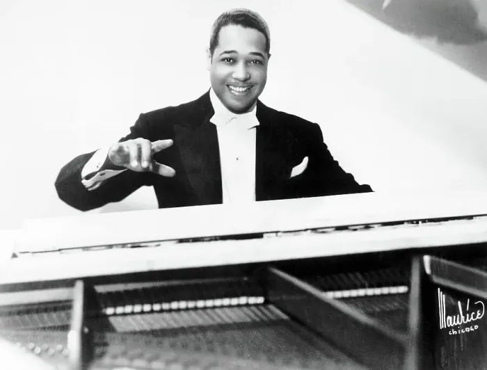 Framed Print : Duke Ellington Playing Piano Framed Print : Duke Ellington Playing Piano