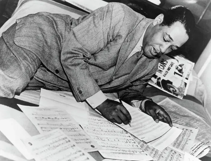 Framed Print : Duke Ellington Writing on Music Scores Framed Print : Duke Ellington Writing on Music Scores