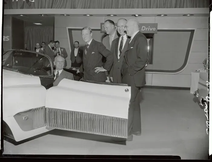Framed Print : Duke of Windsor with GM Execs at Motorama Framed Print : Duke of Windsor with GM Execs at Motorama