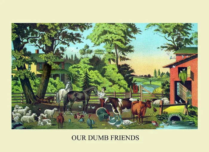 Framed Print : Our Dumb Friends Framed Print : Our Dumb Friends