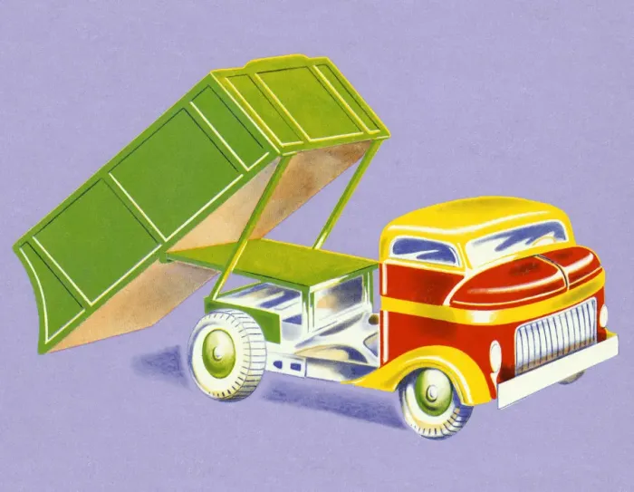 Framed Print : Dump Truck