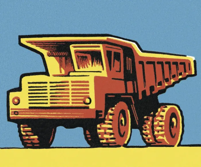 Framed Print : Dump Truck Framed Print : Dump Truck