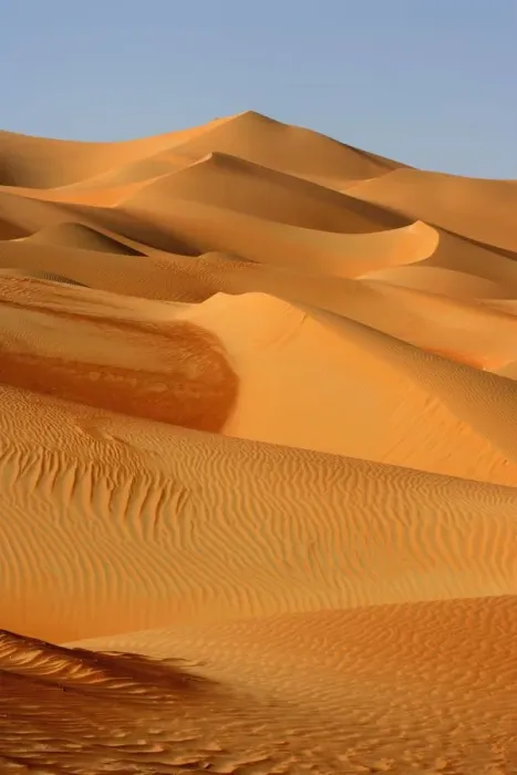 Framed Print : A Dune Field in the Desert Framed Print : A Dune Field in the Desert