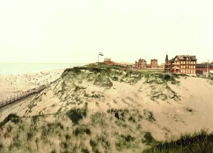 Framed Print : Dunes of Westerland, Sylt, Schleswig-Holstein, c. 1890, Germany, Historic, digitally restored reproduction from a 19th century original Framed Print : Dunes of Westerland, Sylt, Schleswig-Holstein, c. 1890, Germany, Historic, digitally restored reproduction from a 19th century original