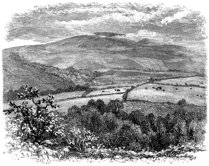 Framed Print : Dunkery Beacon at Exmoor in Somerset, England - 19th Century