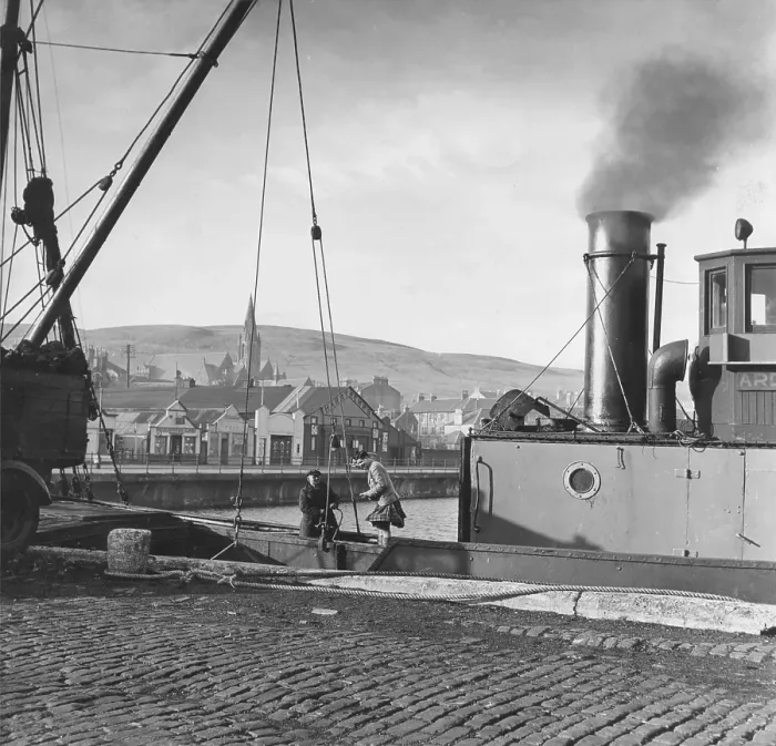Framed Print : Dunoon. General Election 1950: Ian Nicholson, Labour candidate for Argyll, is seen here Framed Print : Dunoon. General Election 1950: Ian Nicholson, Labour candidate for Argyll, is seen here