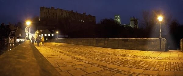 Durham Castle And Cathedral In Evening; Durham, England