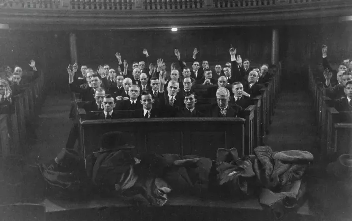 Framed Print : Durham Miners Vote Framed Print : Durham Miners Vote
