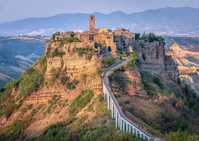 Framed Print : Dusk at Civita di Bagnoregio, Viterbo, Lazio, Italy Framed Print : Dusk at Civita di Bagnoregio, Viterbo, Lazio, Italy