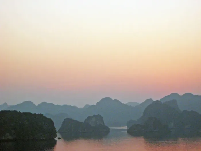 Framed Print : Dusk at Ha Long Bay Framed Print : Dusk at Ha Long Bay