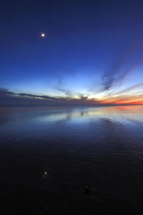 Framed Print : Dusk over Littlehampton beach Framed Print : Dusk over Littlehampton beach