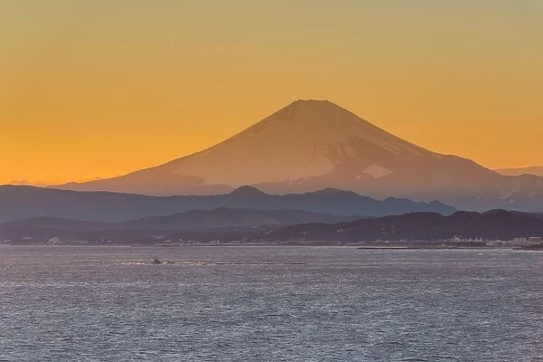Dusk of Mt. Fuji
