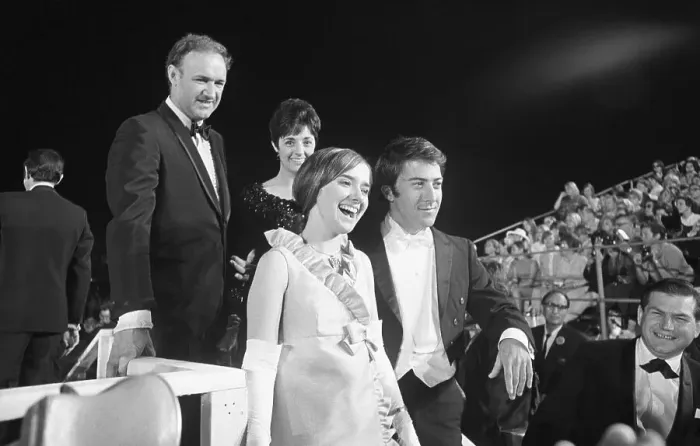 Framed Print : Dustin Hoffman and Gene Hackman at Academy Awards Framed Print : Dustin Hoffman and Gene Hackman at Academy Awards