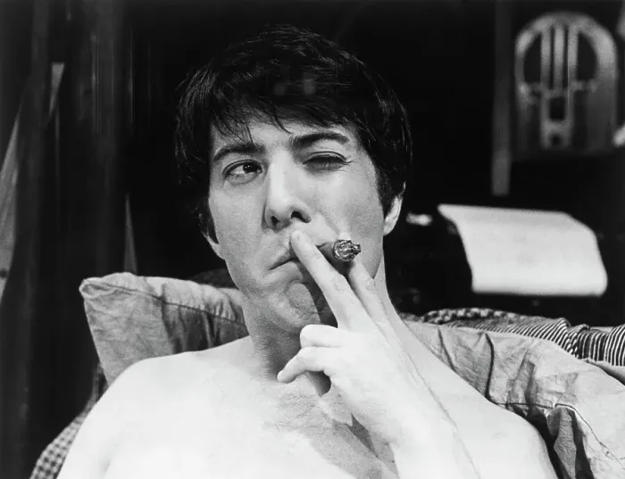 Framed Print : Dustin Hoffman Smoking Cigar Framed Print : Dustin Hoffman Smoking Cigar