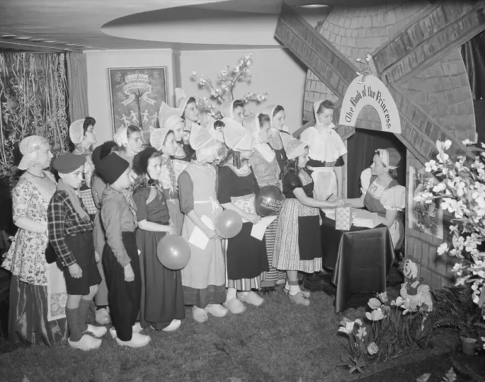 Framed Print : Dutch Children Attending Celebration Framed Print : Dutch Children Attending Celebration