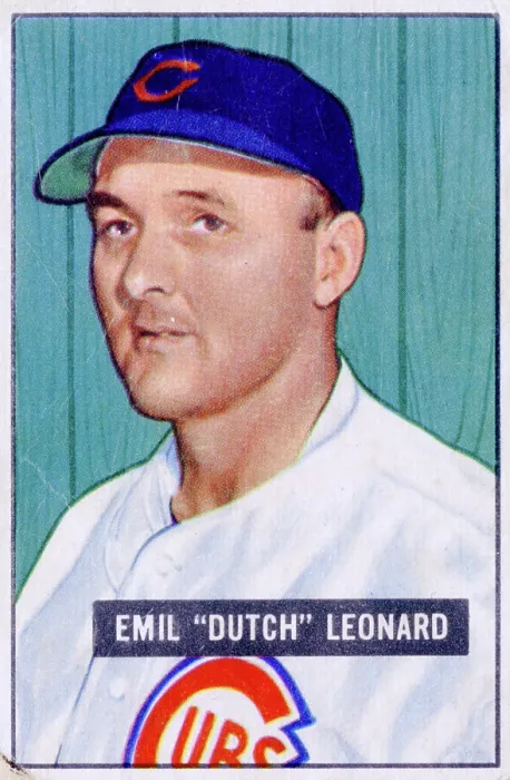 Framed Print : Dutch Leonard Baseball Card