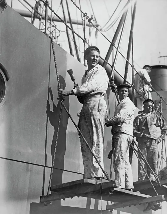 Framed Print : Dutch Naval Officers Paint HNLMS Sumatra Framed Print : Dutch Naval Officers Paint HNLMS Sumatra