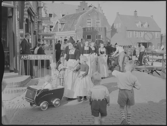 Framed Print : Dutch Pedestrians Framed Print : Dutch Pedestrians