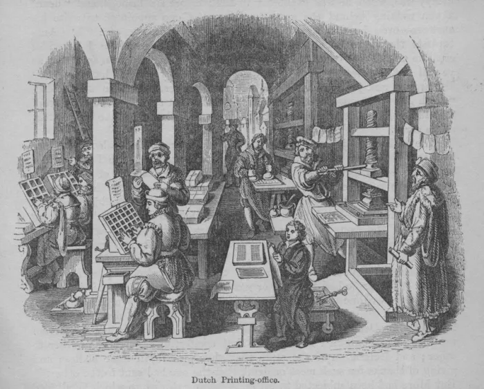 Framed Print : Dutch Printing Office Framed Print : Dutch Printing Office