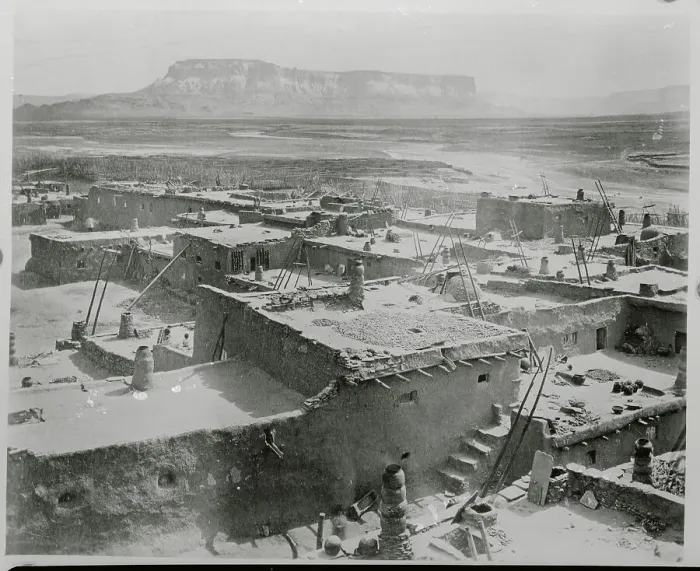 Framed Print : Dwelling of Zuni Tribe of Native Americans Framed Print : Dwelling of Zuni Tribe of Native Americans