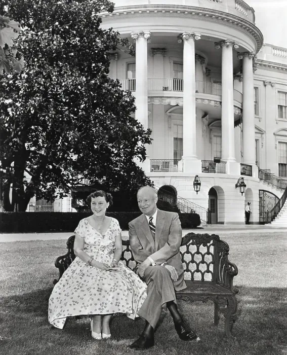 Framed Print : Dwight D. Eisenhower And Mamie