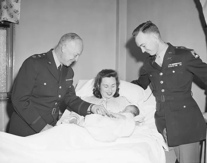 Framed Print : Dwight D. Eisenhower Meets New Grandson Framed Print : Dwight D. Eisenhower Meets New Grandson