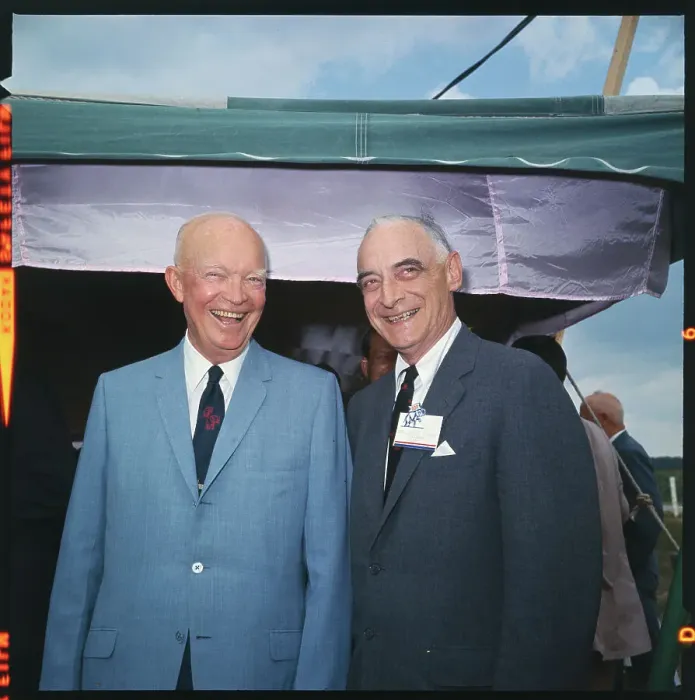 Framed Print : Dwight D. Eisenhower Posing with Lucius Clay Framed Print : Dwight D. Eisenhower Posing with Lucius Clay