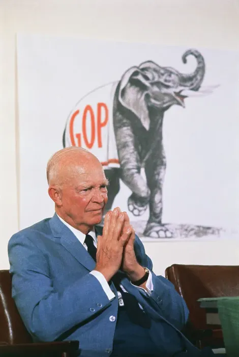 Framed Print : Dwight D. Eisenhower Resting in a Chair Framed Print : Dwight D. Eisenhower Resting in a Chair