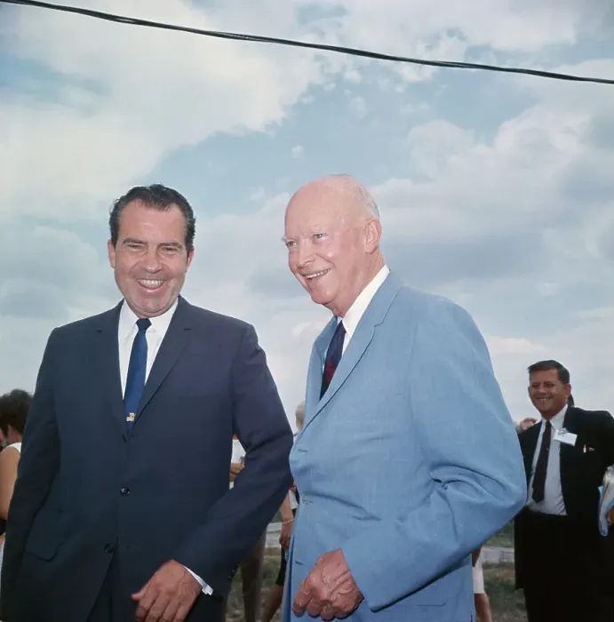 Framed Print : Dwight D. Eisenhower with Richard Nixon Framed Print : Dwight D. Eisenhower with Richard Nixon