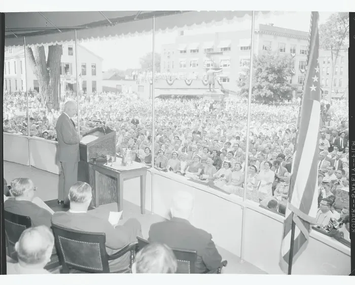 Framed Print : Dwight D. Eisenhower Speaking