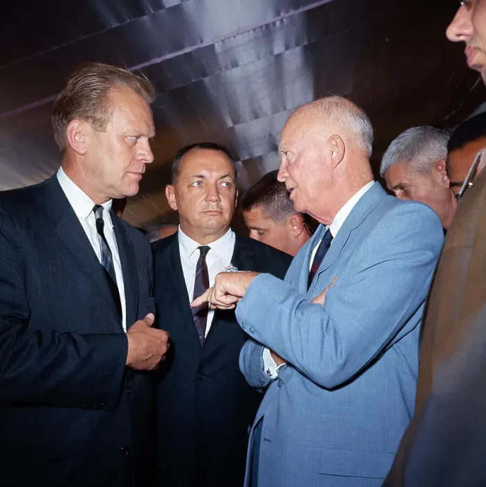 Framed Print : Dwight D. Eisenhower Speaking with Colleagues Framed Print : Dwight D. Eisenhower Speaking with Colleagues