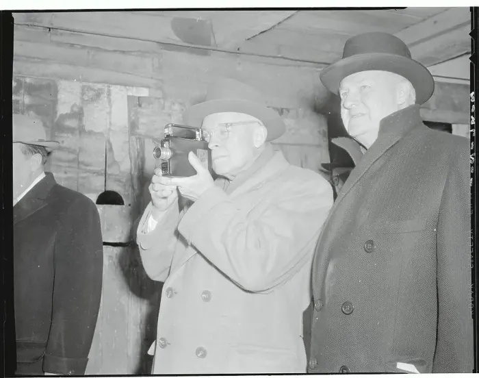 Framed Print : Dwight D. Eisenhower Taking Pictures with Friends Framed Print : Dwight D. Eisenhower Taking Pictures with Friends
