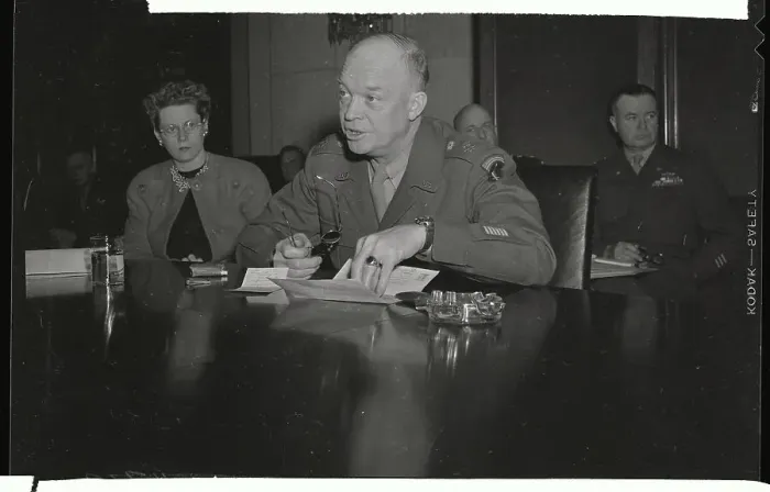 Framed Print : Dwight D. Eisenhower Testifying Framed Print : Dwight D. Eisenhower Testifying
