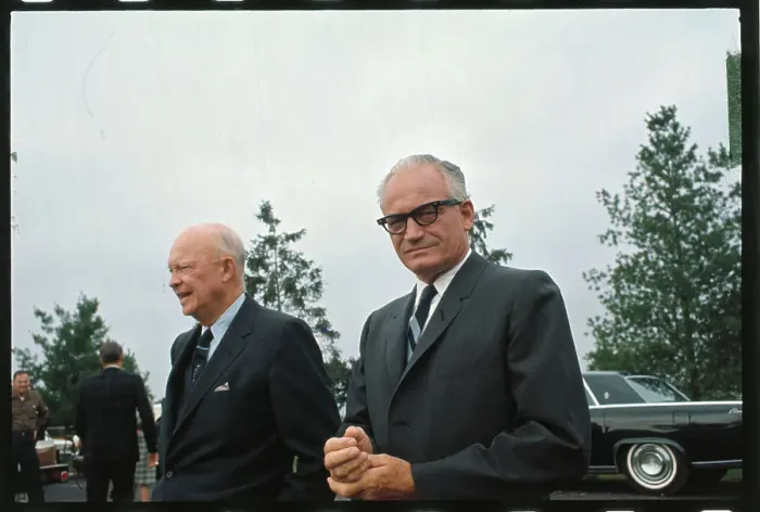 Framed Print : Dwight Eisenhower and Barry Goldwater on Grounds Framed Print : Dwight Eisenhower and Barry Goldwater on Grounds
