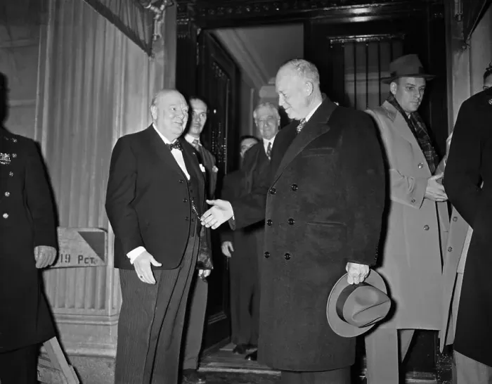 Framed Print : Dwight Eisenhower Offering His Hand Framed Print : Dwight Eisenhower Offering His Hand
