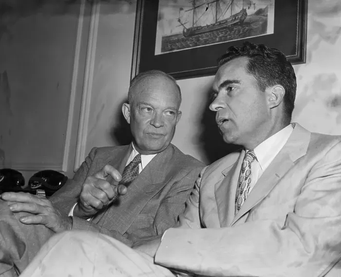 Framed Print : Dwight Eisenhower And Richard Nixon Framed Print : Dwight Eisenhower And Richard Nixon