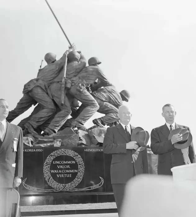 Framed Print : Dwight Eisenhower and Robert Anderson at Memorial Dedication Framed Print : Dwight Eisenhower and Robert Anderson at Memorial Dedication
