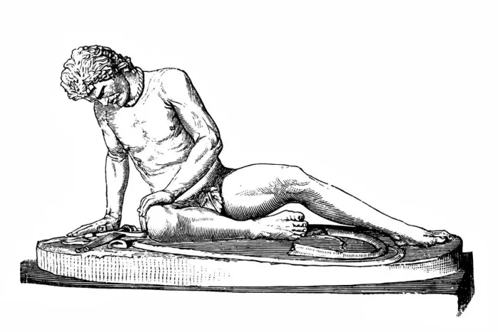 Framed Print : The Dying Gaul Framed Print : The Dying Gaul