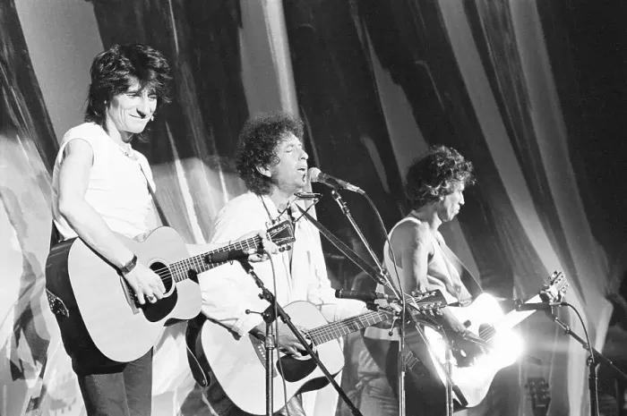 Framed Print : Dylan and Stones at Live Aid Framed Print : Dylan and Stones at Live Aid