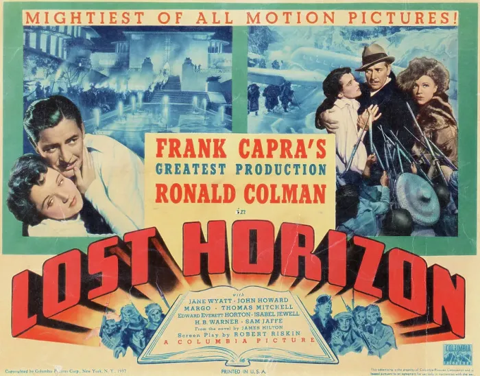 Framed Print : Dynamic Poster Showing Entertainers and Movie Scenes of Lost Horizon Framed Print : Dynamic Poster Showing Entertainers and Movie Scenes of Lost Horizon
