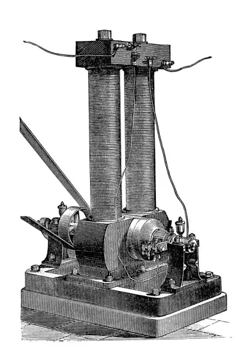 Framed Print : Dynamo machine, Edison 1881 Framed Print : Dynamo machine, Edison 1881
